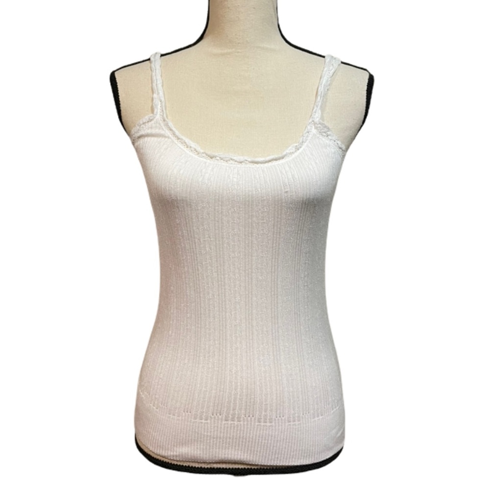 Ralph Lauren Black Label White Lace Tank Top